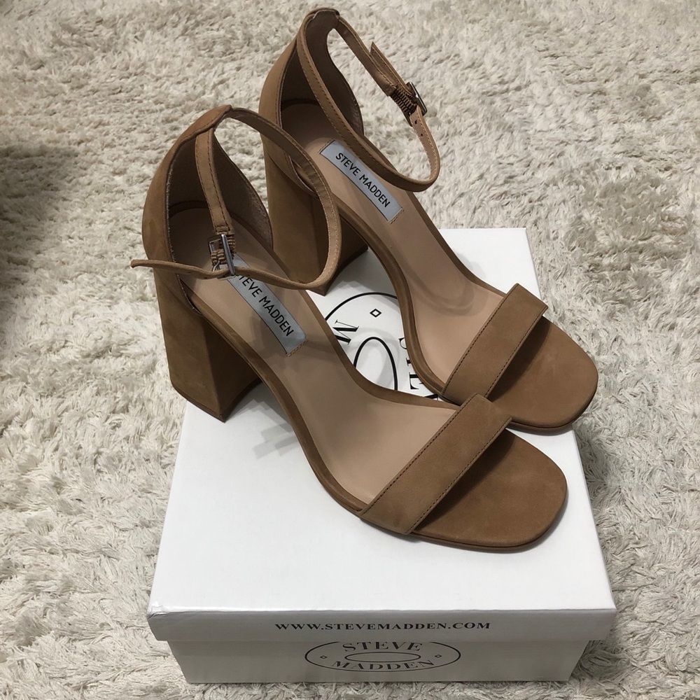 Steve Madden Dillion Sandal Size 10 Tan Nubuck NIB